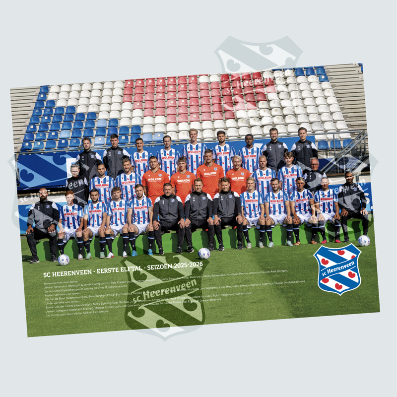 Elftal poster 25/26 mannen