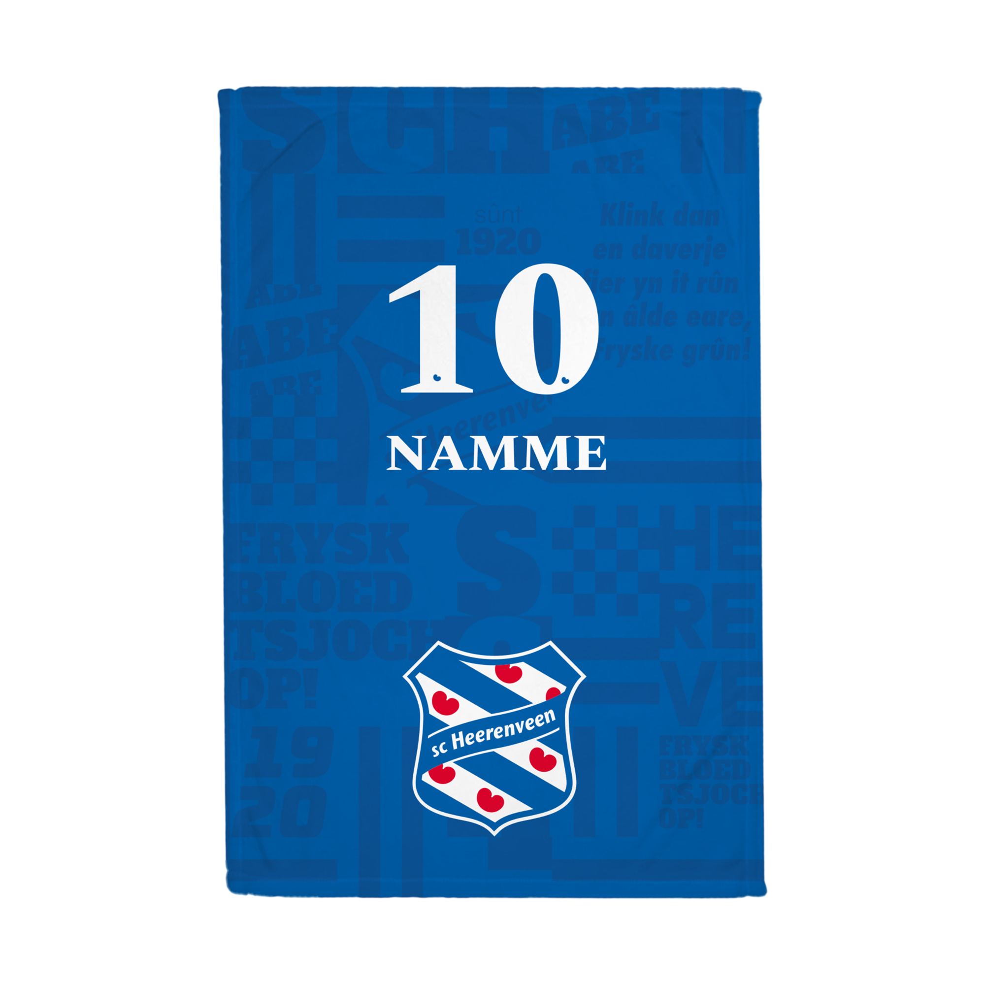 Fleecedeken Blauw Gepersonaliseerd