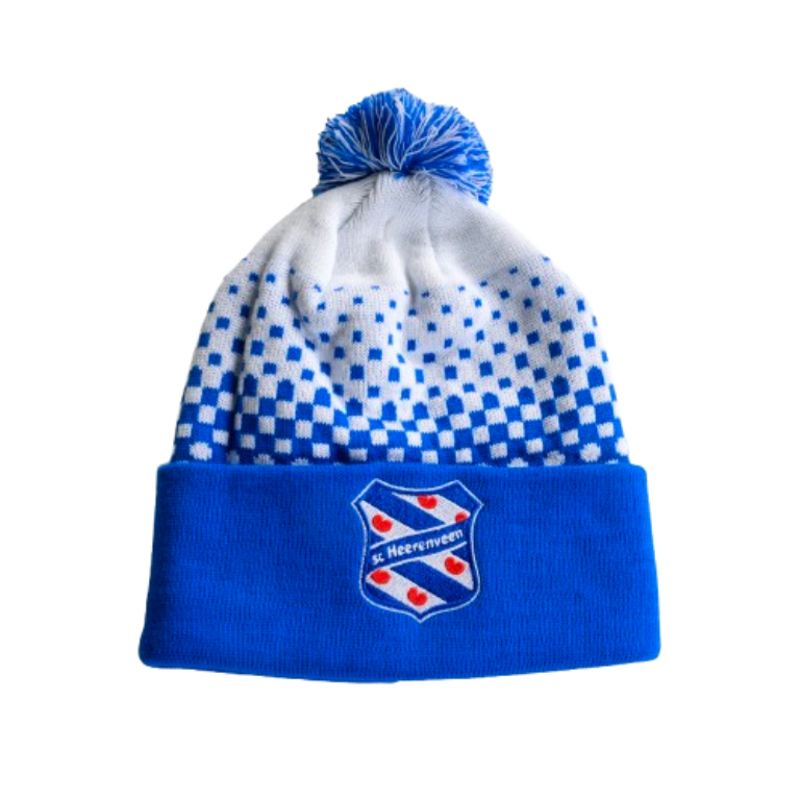 Muts blauw wit