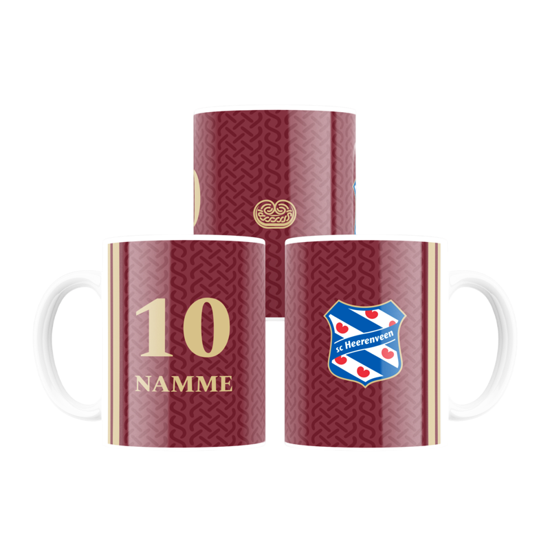 Mok logo rood Gepersonaliseerd