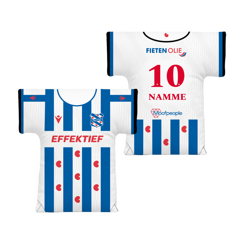 Kussen t-shirt thuis 26/27 Gepersonaliseerd