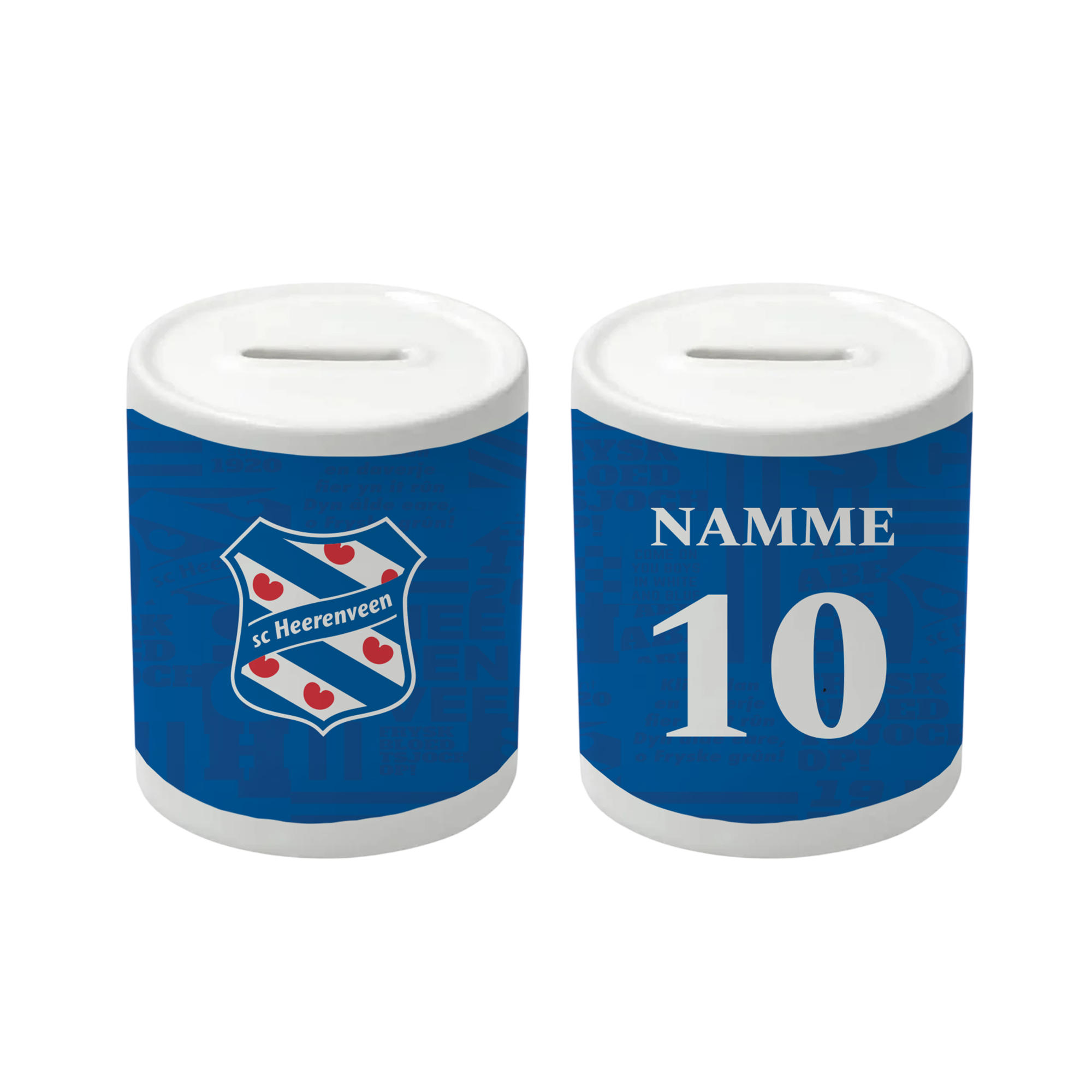 Spaarpot Blauw Gepersonaliseerd