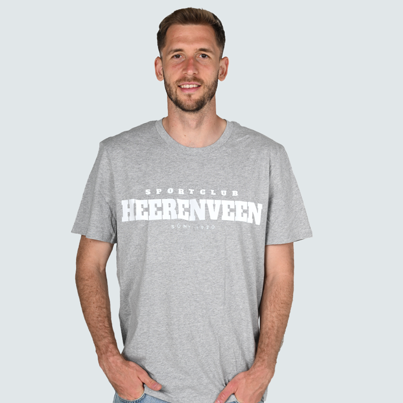 T Shirt Heerenveen grijs