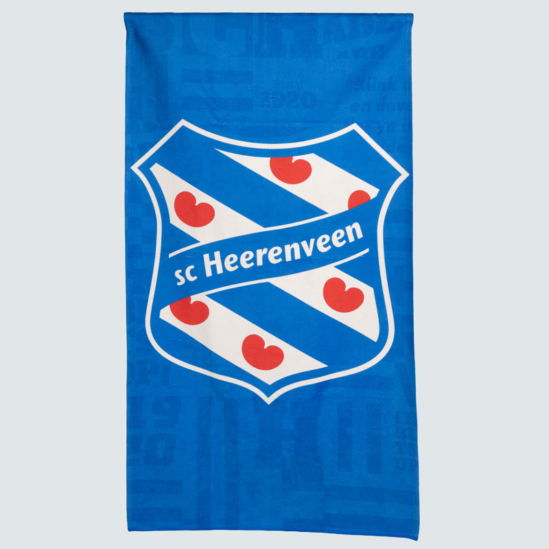 Handdoek logo blauw